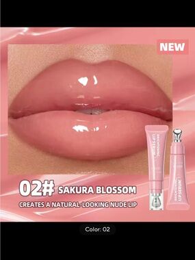 A must have Sakura Brightening Lip Serum 02 Sakura Blossom - Pink Nude Gloss